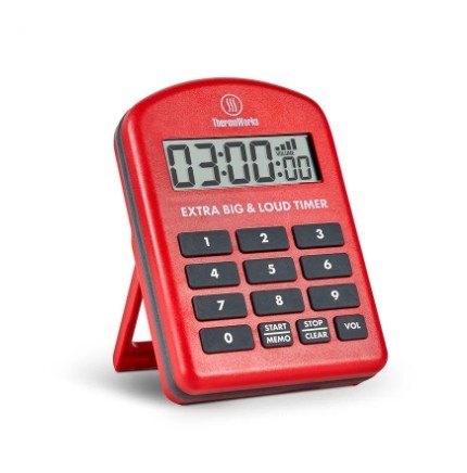 Thermoworks Timer - Extra Big & Loud Red