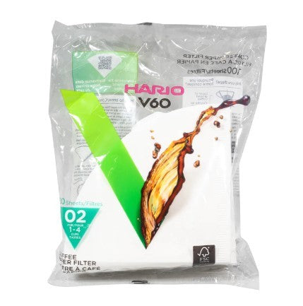 Hario V60-02 Bleached Filters 100 Pack