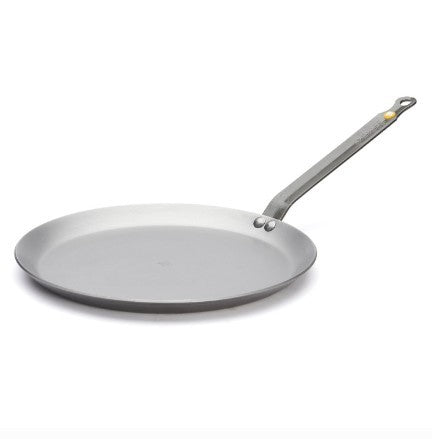 De Buyer Crepe Pan - Mineral B Carbon Steel 10.25"