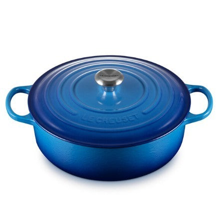 Le Creuset Shallow Round Dutch Oven - Blueberry