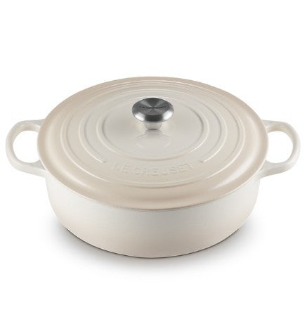 Le Creuset Shallow Round Dutch Oven - Meringue