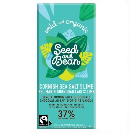 Seed & Bean Chocolate Bar Cornish Sea Salt & Lime