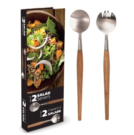 Natural Living Salad Server Set - Acacia