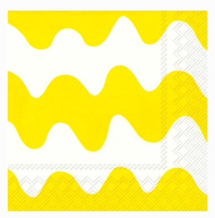Marimekko Lunch Napkins - LOKKI Light Yellow