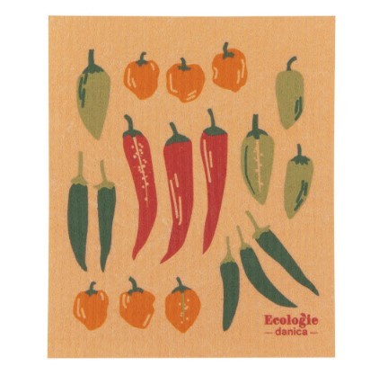 Ecologies Swedish Sponge Cloth - Chili Peppers