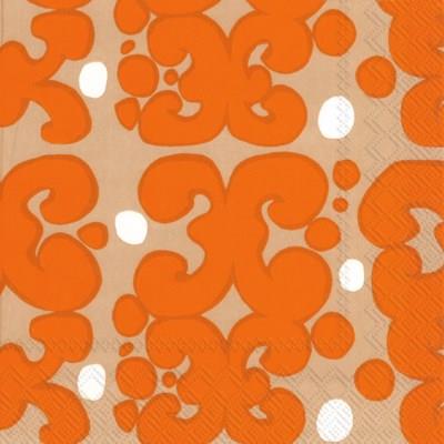 Marimekko Luncheon Paper Napkins KEIDAS Orange