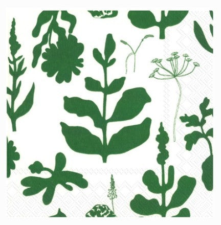 Marimekko Lunch Napkins - ELOKUUN VORJOT Green