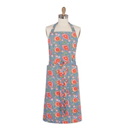 Danica Heirloom Apron - Block Print Poppy