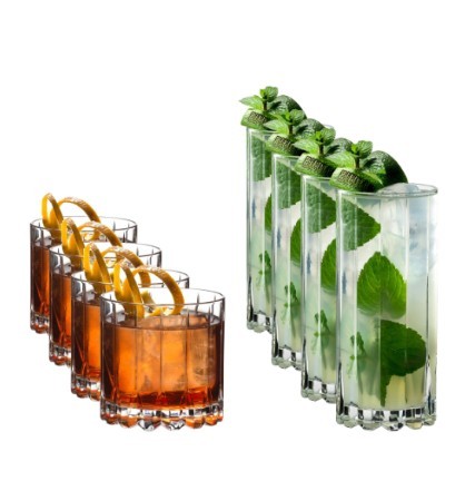 Riedel Drink Specific Glassware Rocks & Highball Set - 8 Pack