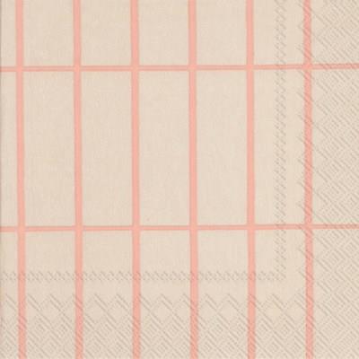 Marimekko Luncheon Paper Napkins TIILISKIVI Linen Rose