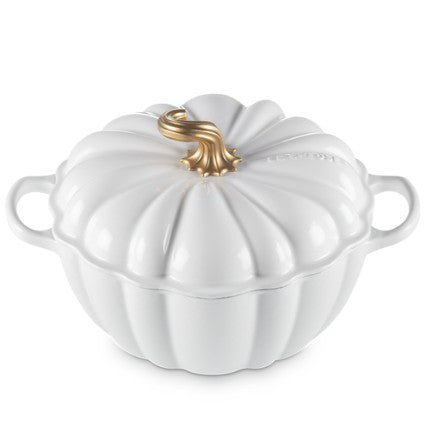 Le Creuset Pumpkin Cocotte - White