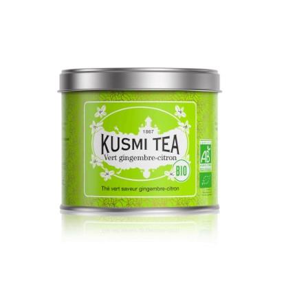 Kusmi Organic Green Tea With Lemon and Ginger 100g Tin