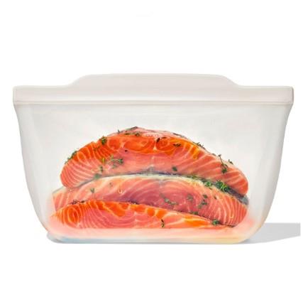 OXO Good Grips Reusable Bag Stand-Up Half Gallon - Oat White