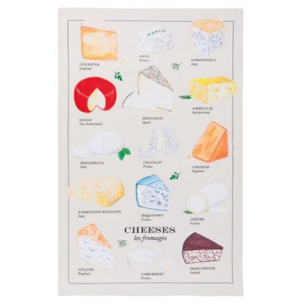 Now Designs Dishtowel - Les Fromages