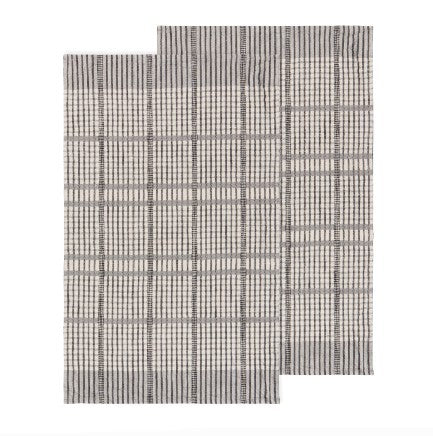 Danica Heirloom Dishtowel Set - Pewter Finley Check