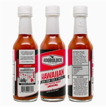 Adoboloco Hot Sauce - Hawaiian Chili Pepper Water
