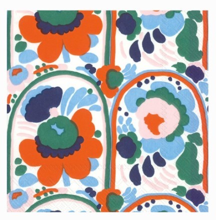Marimekko Lunch Napkins - KARUSELLI Orange