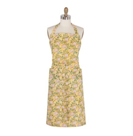 Danica Heirloom Apron - Block Print Clematis