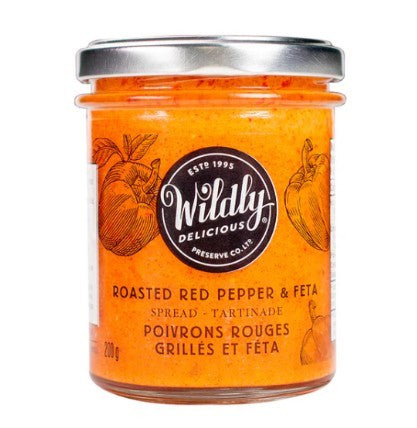 Wildly Delicious Roasted Red Pepper & Feta Spread
