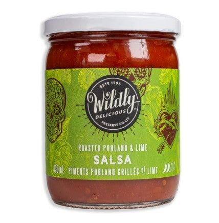 Wildly Delicious Salsa - Fire Roasted Poblano & Lime