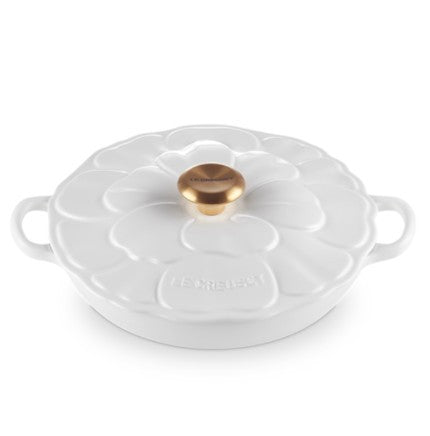Le Creuset Petal Braiser - 2.2L White