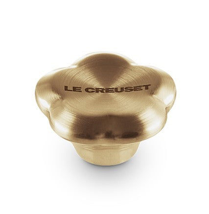 Le Creuset Knob - Light Gold Flower