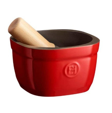 Emile Henry Mortar And Pestle - Grand Cru