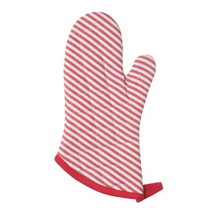 Now Designs Oven Mitts - Superior Narrow Stripe Red