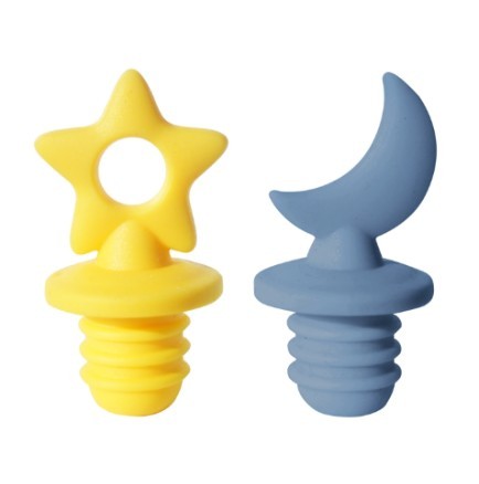 Oggi Bottle Stoppers - Moon & Star