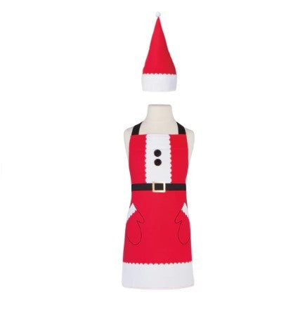 Now Designs Daydream Kids Apron and Hat Set - Santa