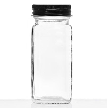 Danesco Spice Jar - Black Lid