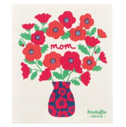 Ecologies Swedish Sponge Cloth - Poppy Bouquet