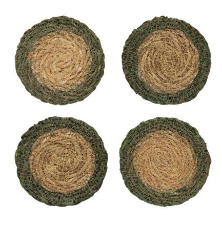 Now Designs Coasters - Seagrass Meadow Green