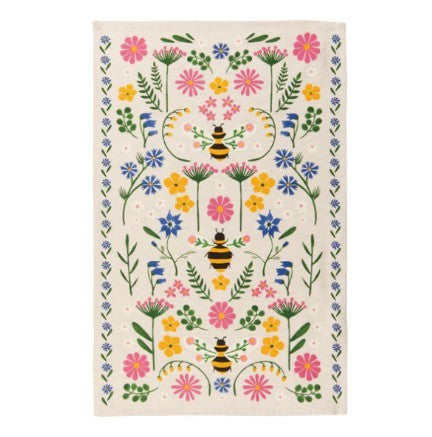 Now Designs Dishtowel - Bee Garden