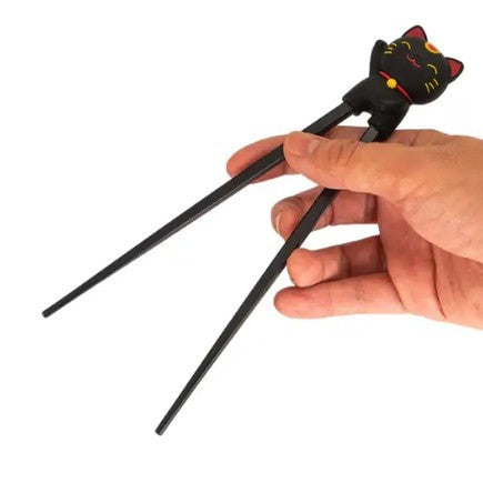 Urban Tokyo Training Chopsticks - Lucky Cat Black