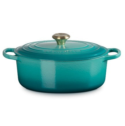 Le Creuset Oval Dutch Oven - 4.7L Blue Riviera