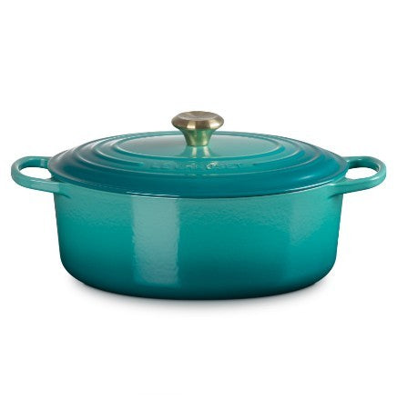 Le Creuset Oval Dutch Oven - 6.3L Blue Riviera