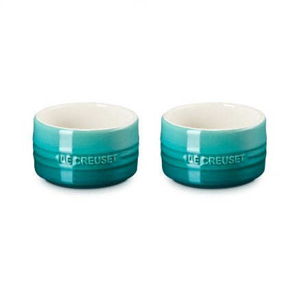 Le Creuset Stackable Ramekins - Set of 2 Blue Riviera