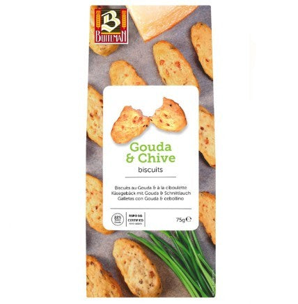 Buiteman Gouda & Chive Biscuits