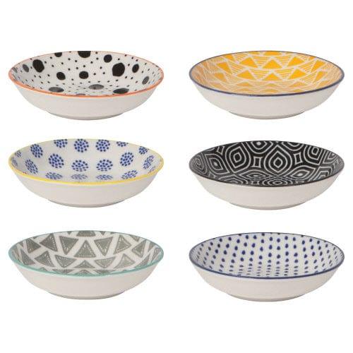 NOW DESIGNS Pinch Bowl Set of 6 Bit & Dots - Kitchenalia Westboro