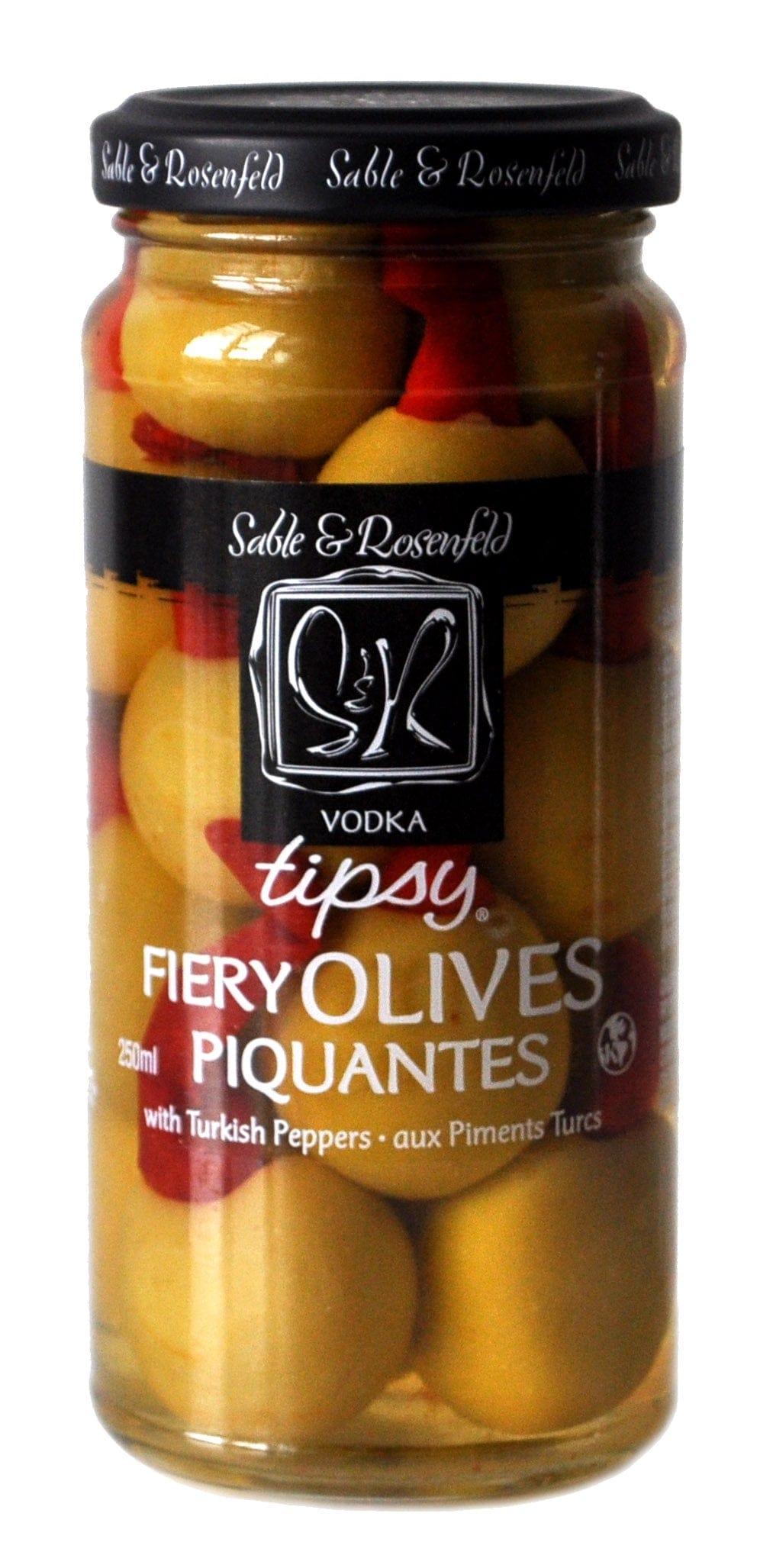Sable & Rosenfeld Tipsy Fiery Olives 142g - Kitchenalia Westboro