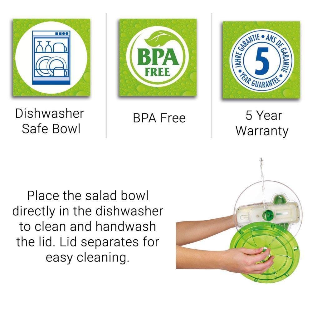 Zyliss Swift Dry Salad Spinner Large - Kitchenalia Westboro