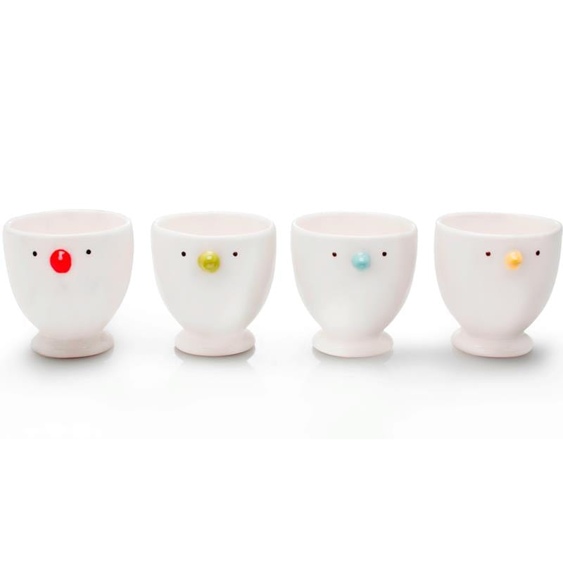 Egg Cups Porcelain Chickadees Set of 4
BIA