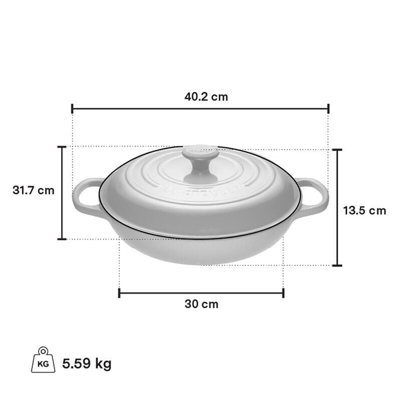 Le Creuset Braiser 3.5L White