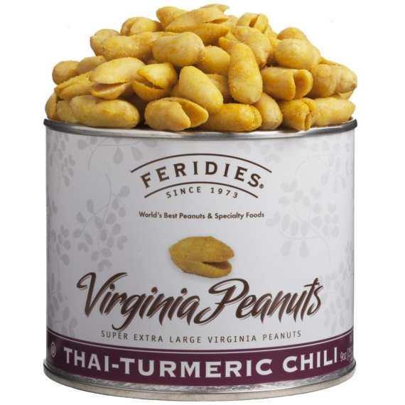 Feridies Thai-Tumeric Chili Virgina Peanuts - 9oz - Kitchenalia Westboro