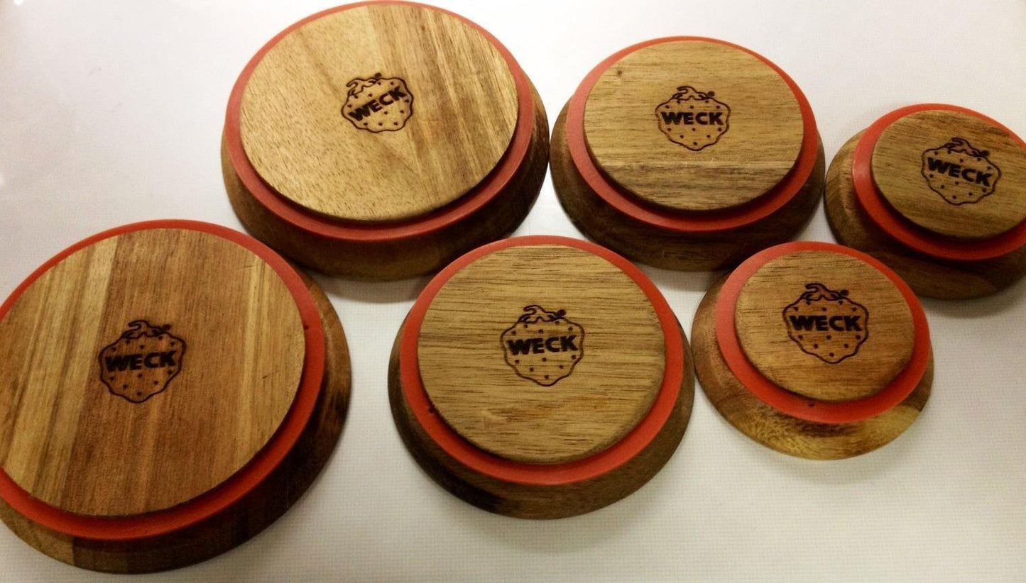 Weck Large Replacment Lid Acacia - Kitchenalia Westboro