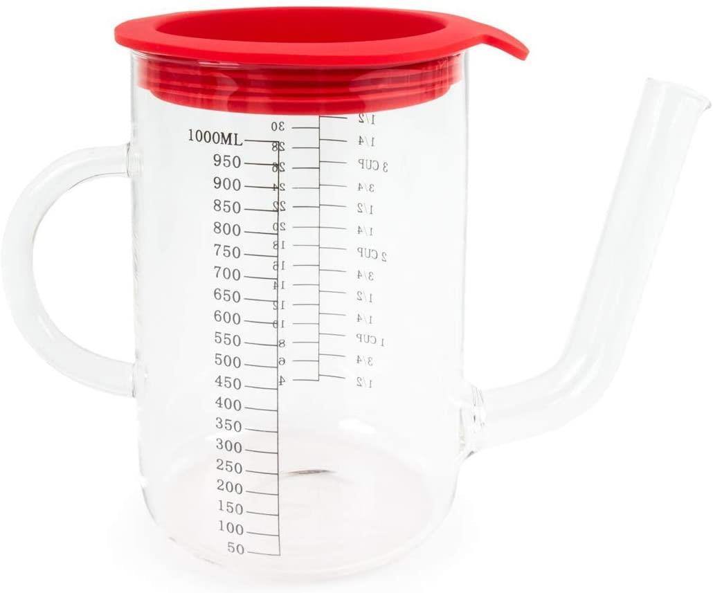 Fox Run Glass Gravy/Fat Separator with Silicone Lid - 1L - Kitchenalia Westboro