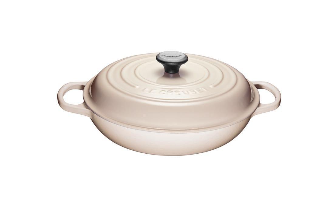 Le Creuset 3.5L Cast Iron Braiser Meringue - Kitchenalia Westboro