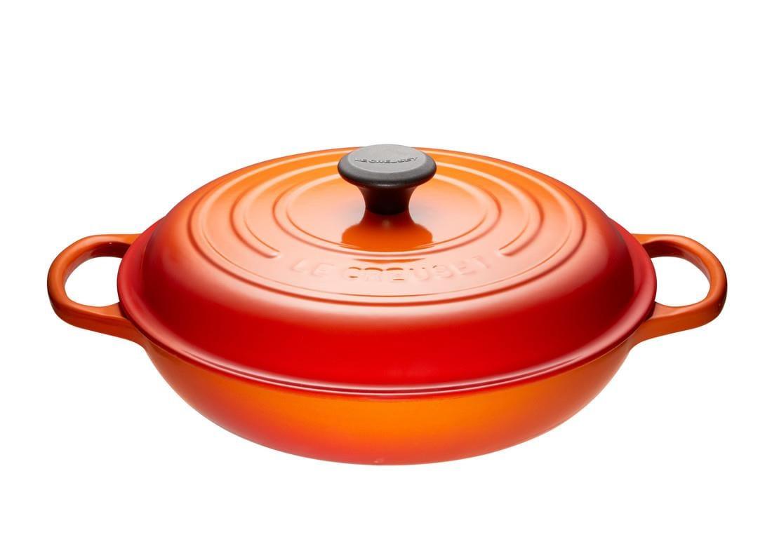 Le Creuset 3.5L Cast Iron Braiser Flame - Kitchenalia Westboro