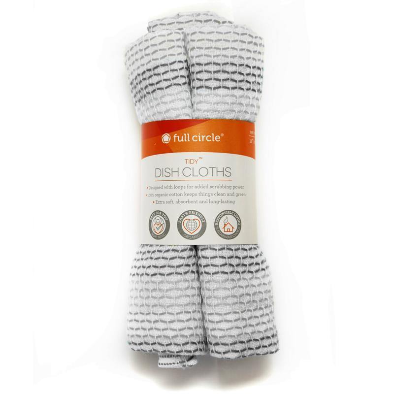 Full Circle Dish Cloths Grey Set Of 3 - Kitchenalia Westboro